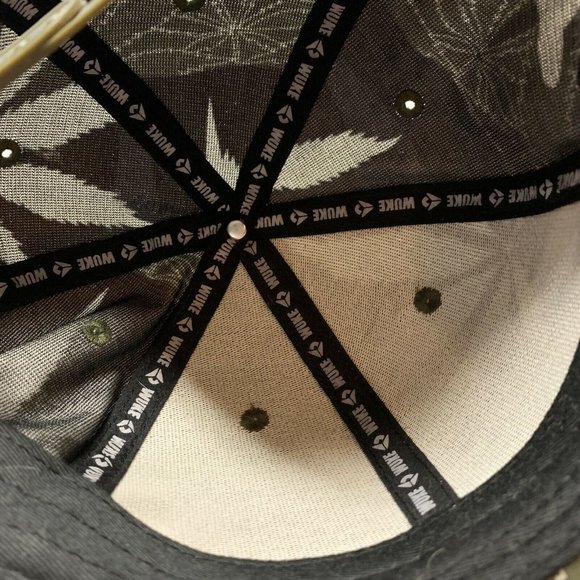 Wuke Flat Bill Snap Back Hat Camo Palm Trees - Picture 3 of 8